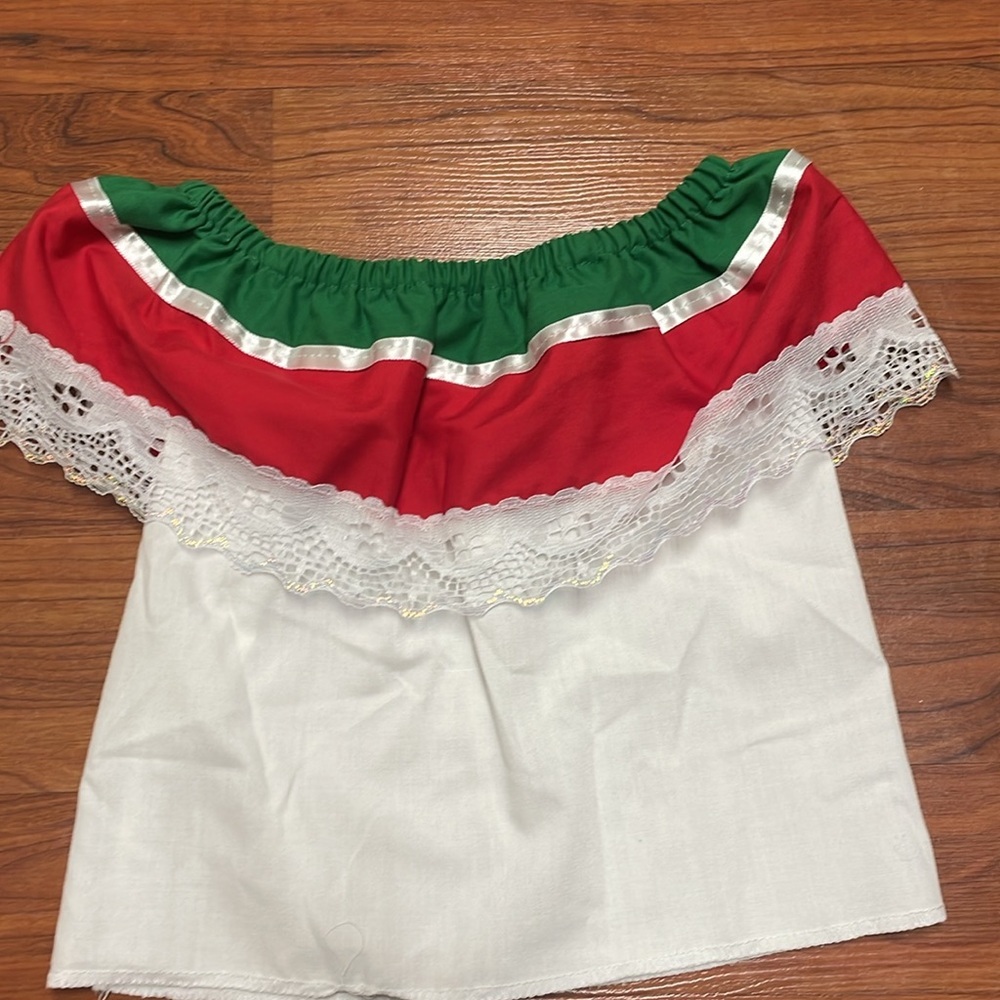 Girls Cinco de Mayo Mexican top & skirt size 2T - Picture 2 of 5